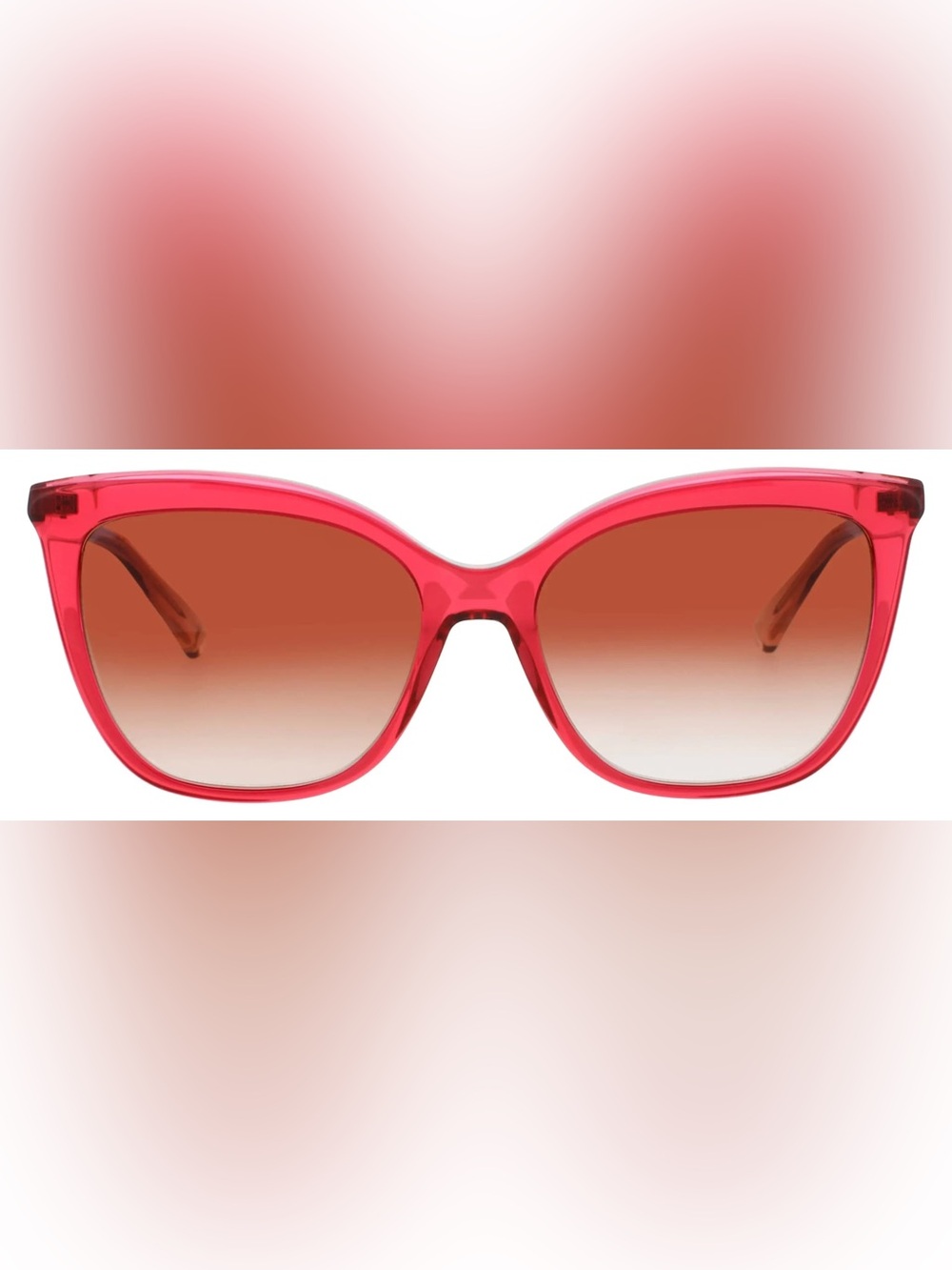 Longchamp LO729S Cat Eye Square Sunglasses - Fuschia/Rose Red NWT Full inclusion